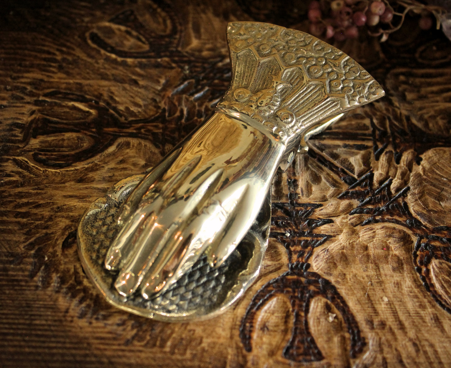 Brass Hand Page Holder