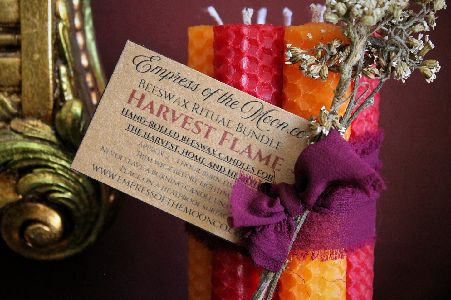 Harvest Flame Beeswax Candle Bundle