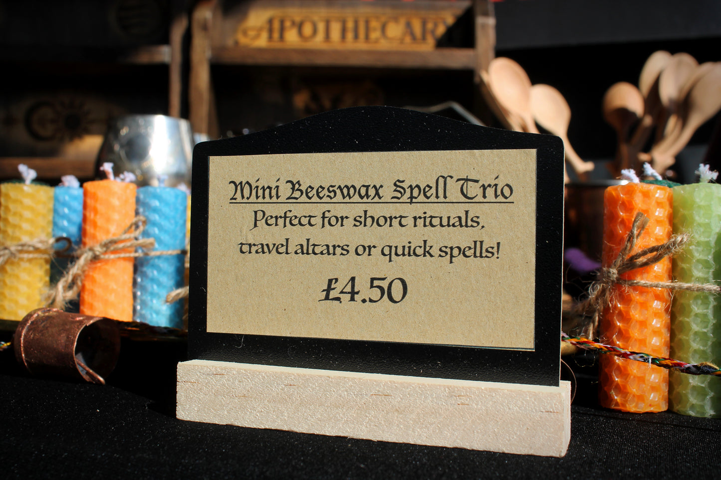 Mini Beeswax Candle Trio - Choose Your Own Colours