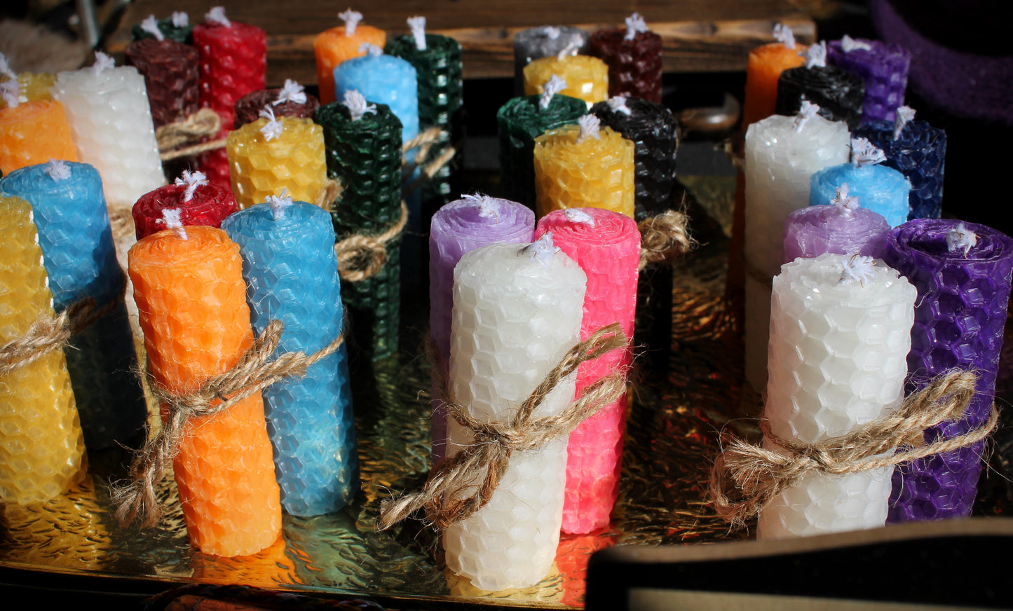 Mini Beeswax Candle Trio - Choose Your Own Colours
