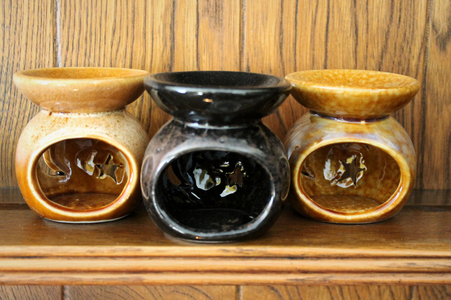 Ceramic Star Oil Burner - Ritual Oil & Incense Warmer