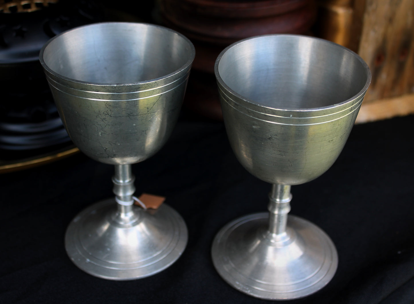 Pewter Chalice Set