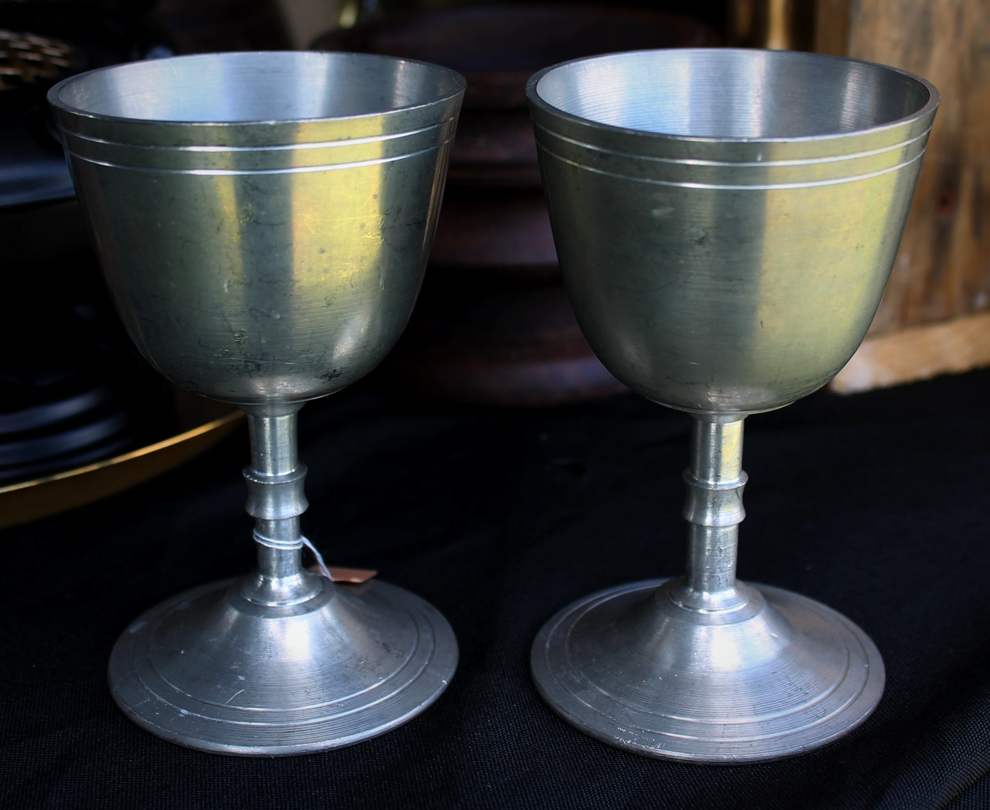 Pewter Chalice Set