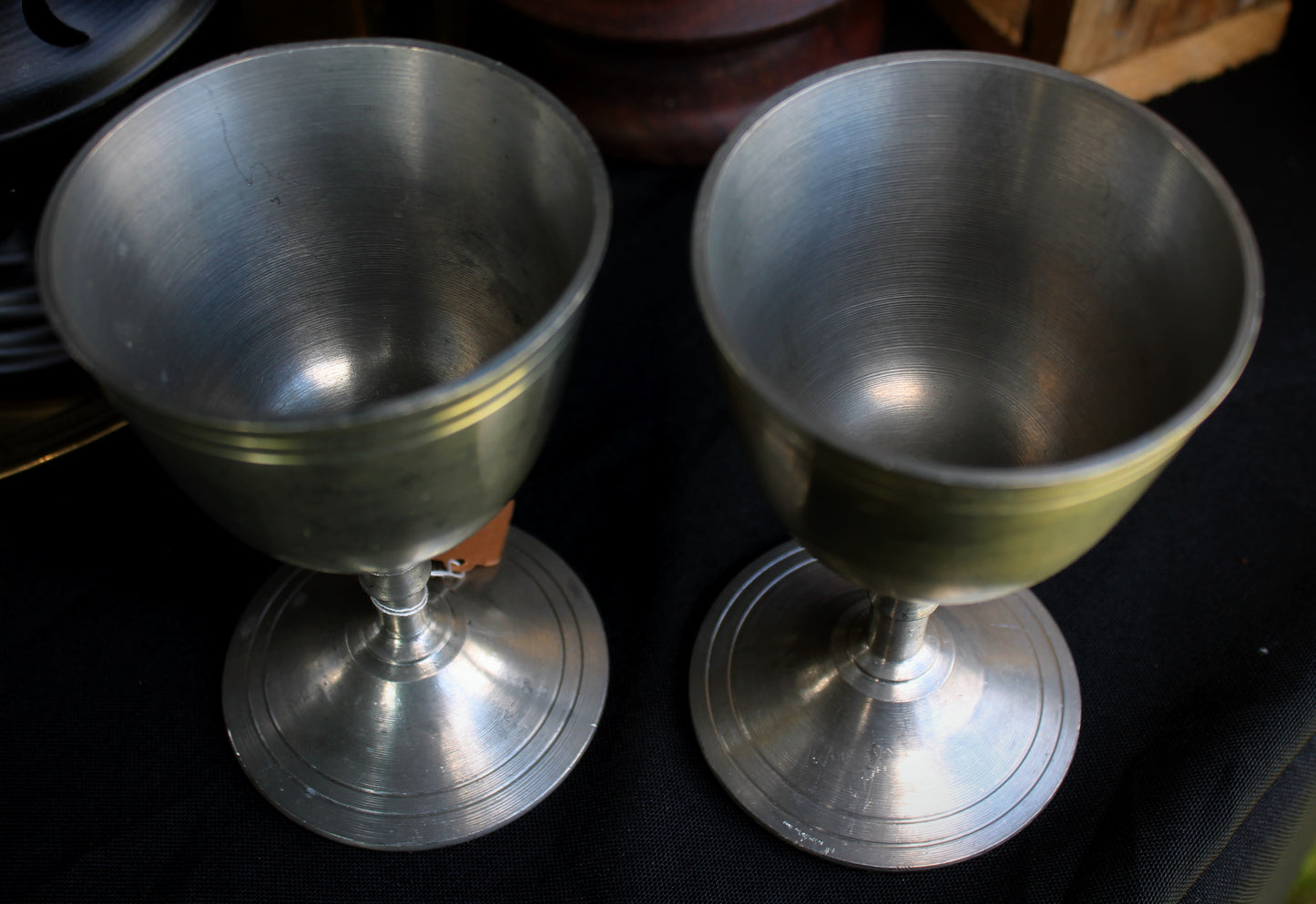 Pewter Chalice Set