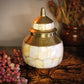 Decorative Brass Mother of Pearl Indian Jar