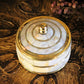 Small Brass & Mother of Pearl Jewellery Pot