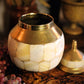 Decorative Brass Mother of Pearl Indian Jar