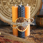 Samhain Beeswax Spell Candle Set - Black & Orange Ritual Candles