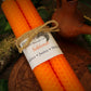 Sekhmet - Orange Beeswax Spell Candles