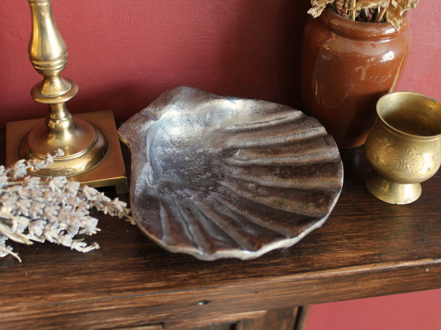 Silver Shell Offering Bowl