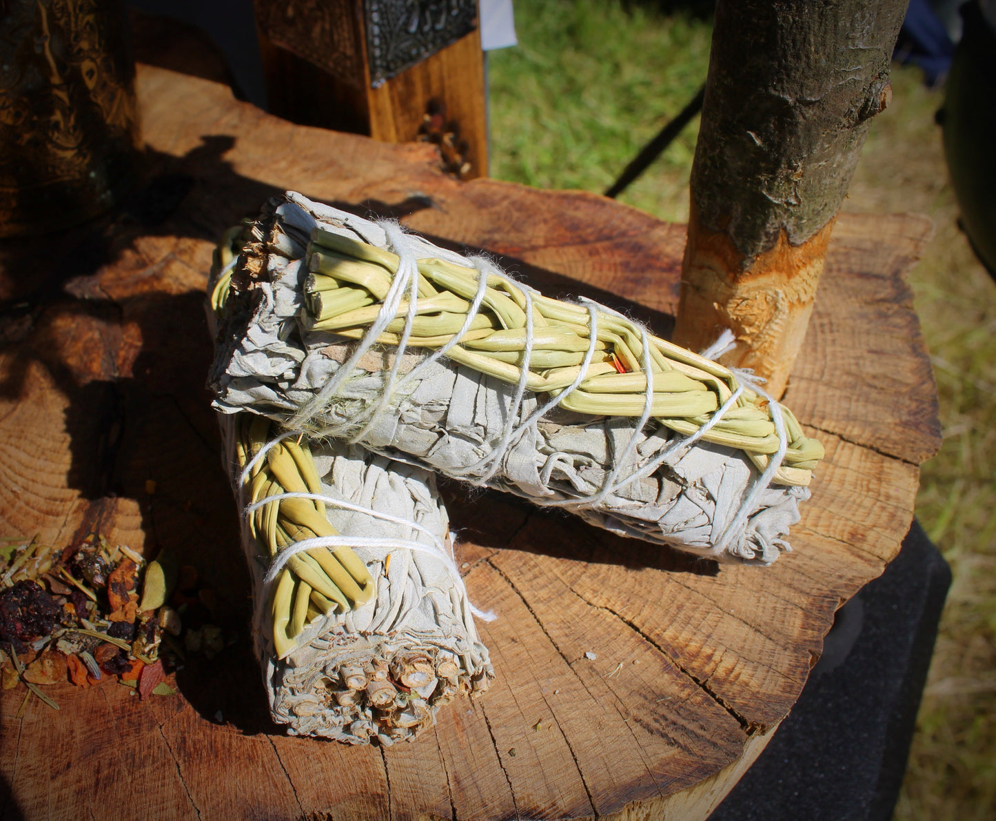 Braided Sweetgrass & White Sage Smudge